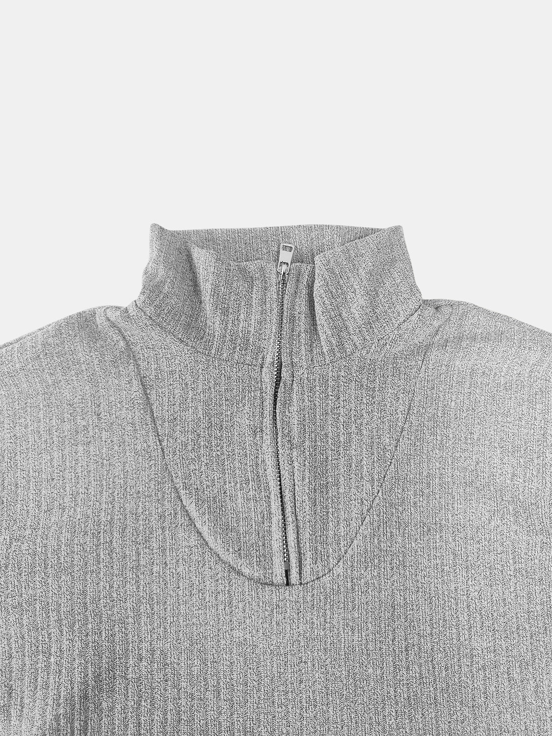 Full Size Quarter Zip Long Sleeve Top