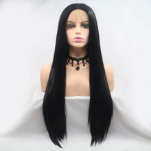 Load image into Gallery viewer, 13*3&quot; Lace Front Wigs Synthetic Long Straight 24&quot; 130% Density