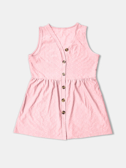 Button Up V-Neck Tank