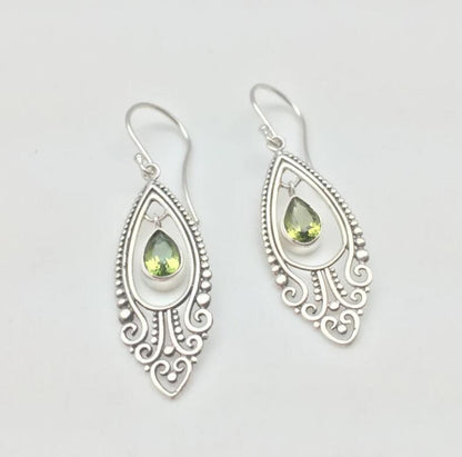 Alloy Rhinestone Cutout Earrings