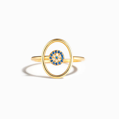 925 Sterling Silver Evil Eye Ring