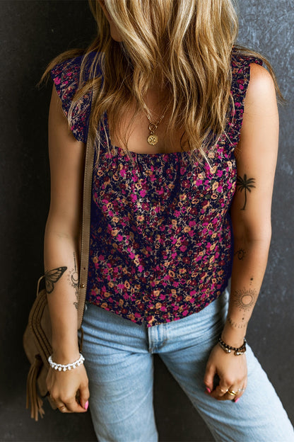 Printed Square Neck Tank