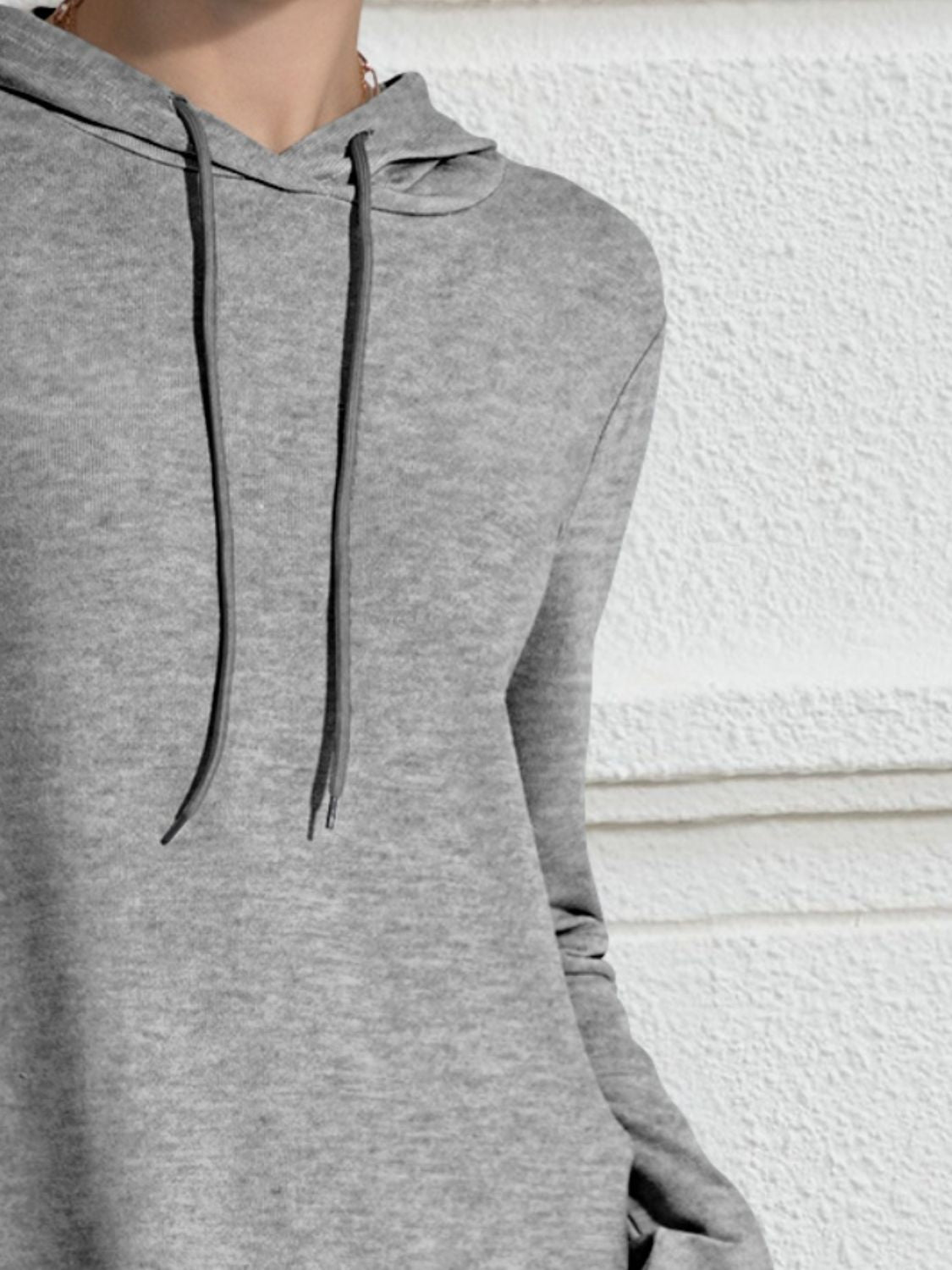 Drawstring Long Sleeve Hoodie