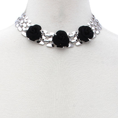 Sodajo Flower Metal Necklace