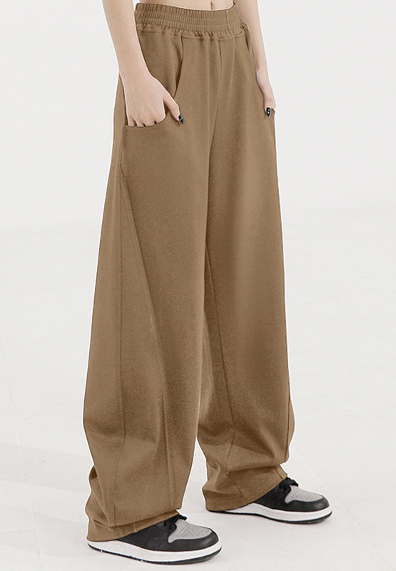 Elastic Waist Sweatpants with Pockets