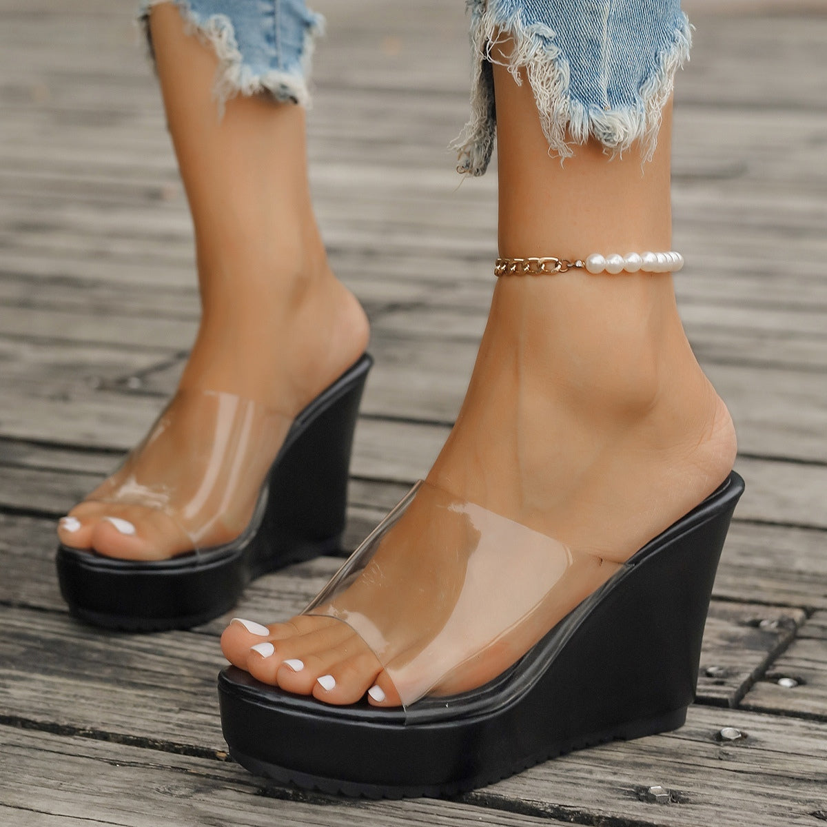 Open Toe Wedge Sandals