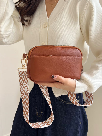 PU Leather Single Strap Crossbody Bag