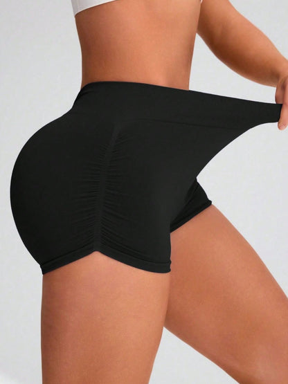 Elastic Waist Active Shorts