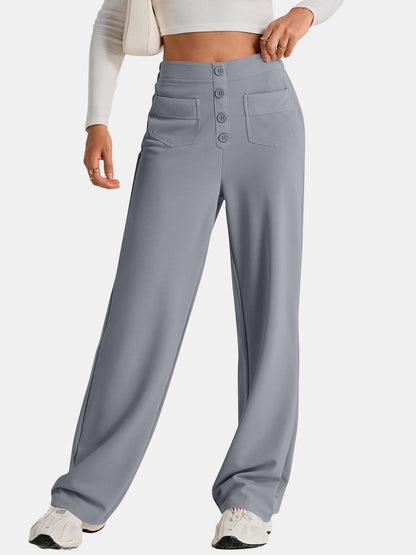 High Waist Wide Leg Pants