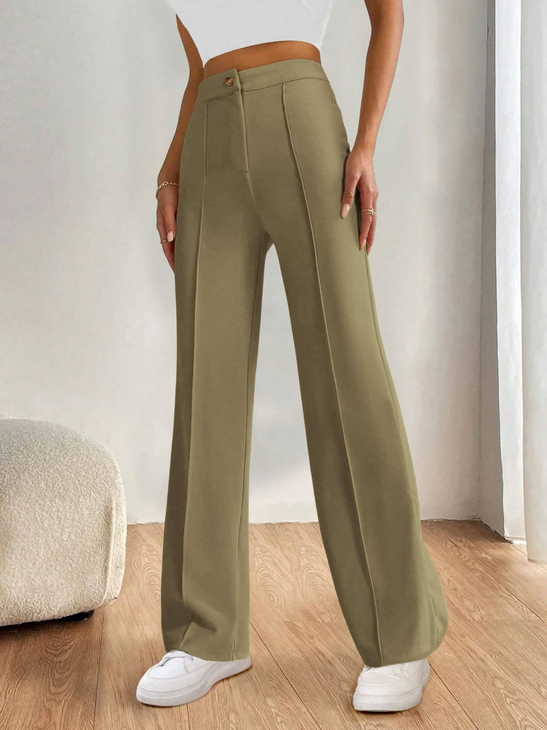 High Waist Wide Leg Pants