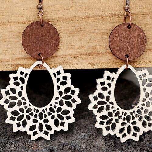 Geometric Cutout Dangle Earrings