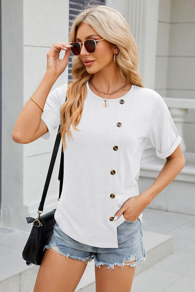 Round Neck Short Sleeve T-Shirt