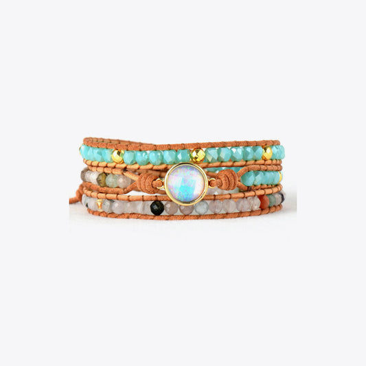 Opal Beaded Layered Bracelet