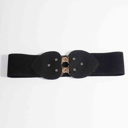 Alloy Leaf Buckle Elastic Belt