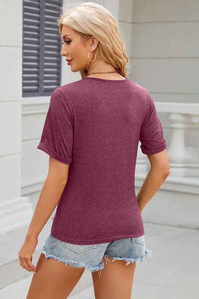 Round Neck Short Sleeve T-Shirt