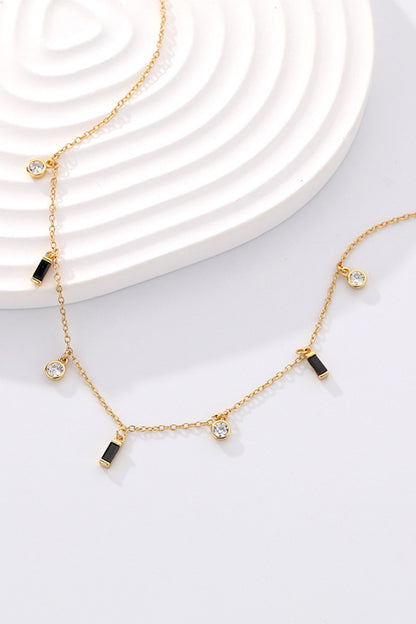 18K Gold Plated Multi-Charm Chain Necklace