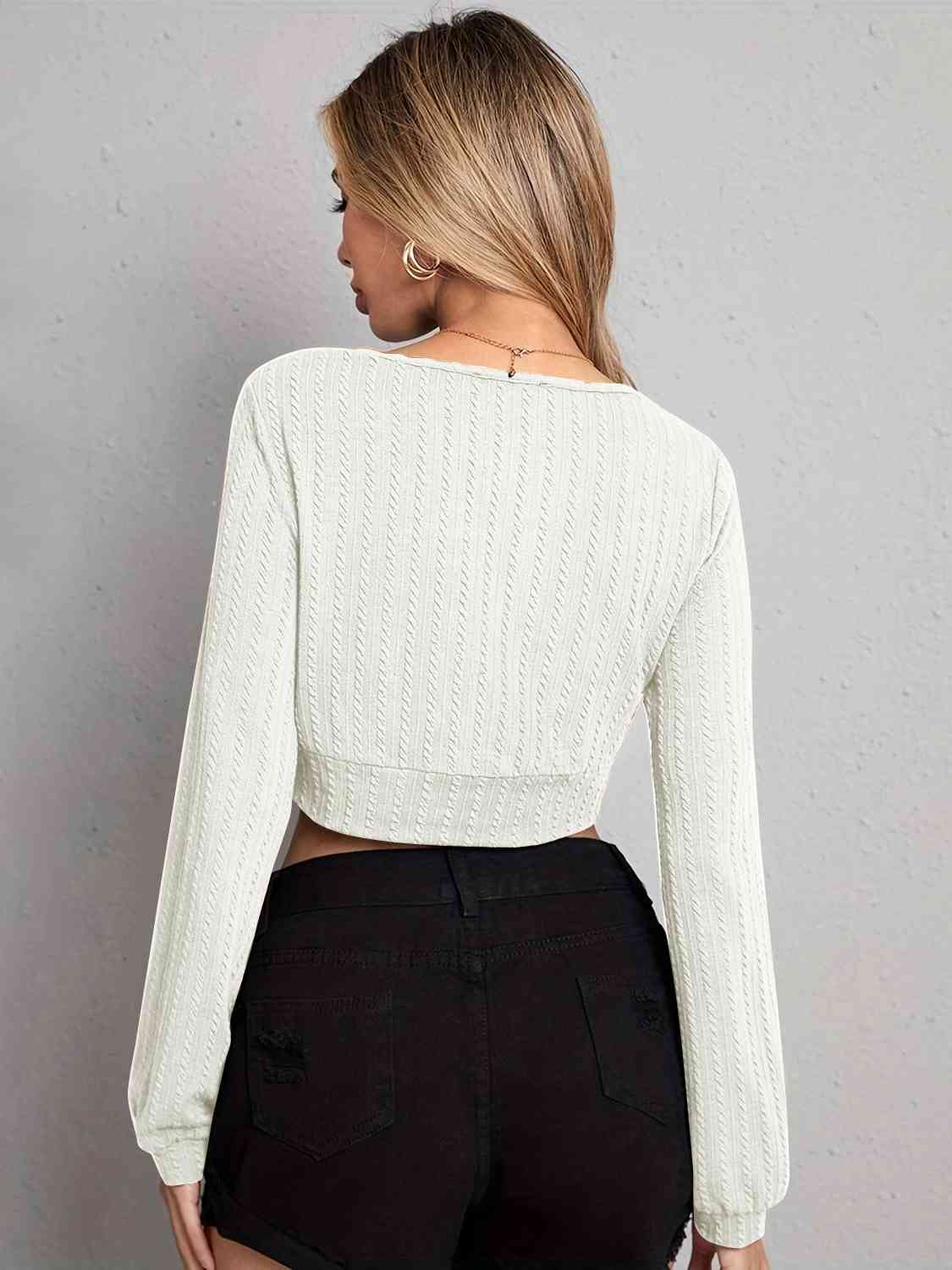 V Neck Crop Top