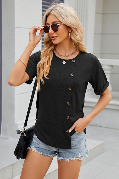 Round Neck Short Sleeve T-Shirt