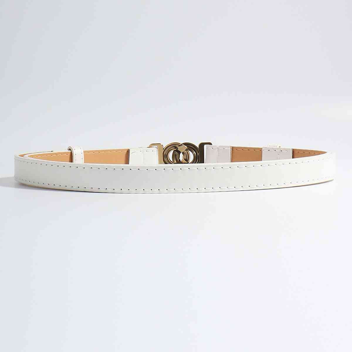 Alloy Buckle PU Belt