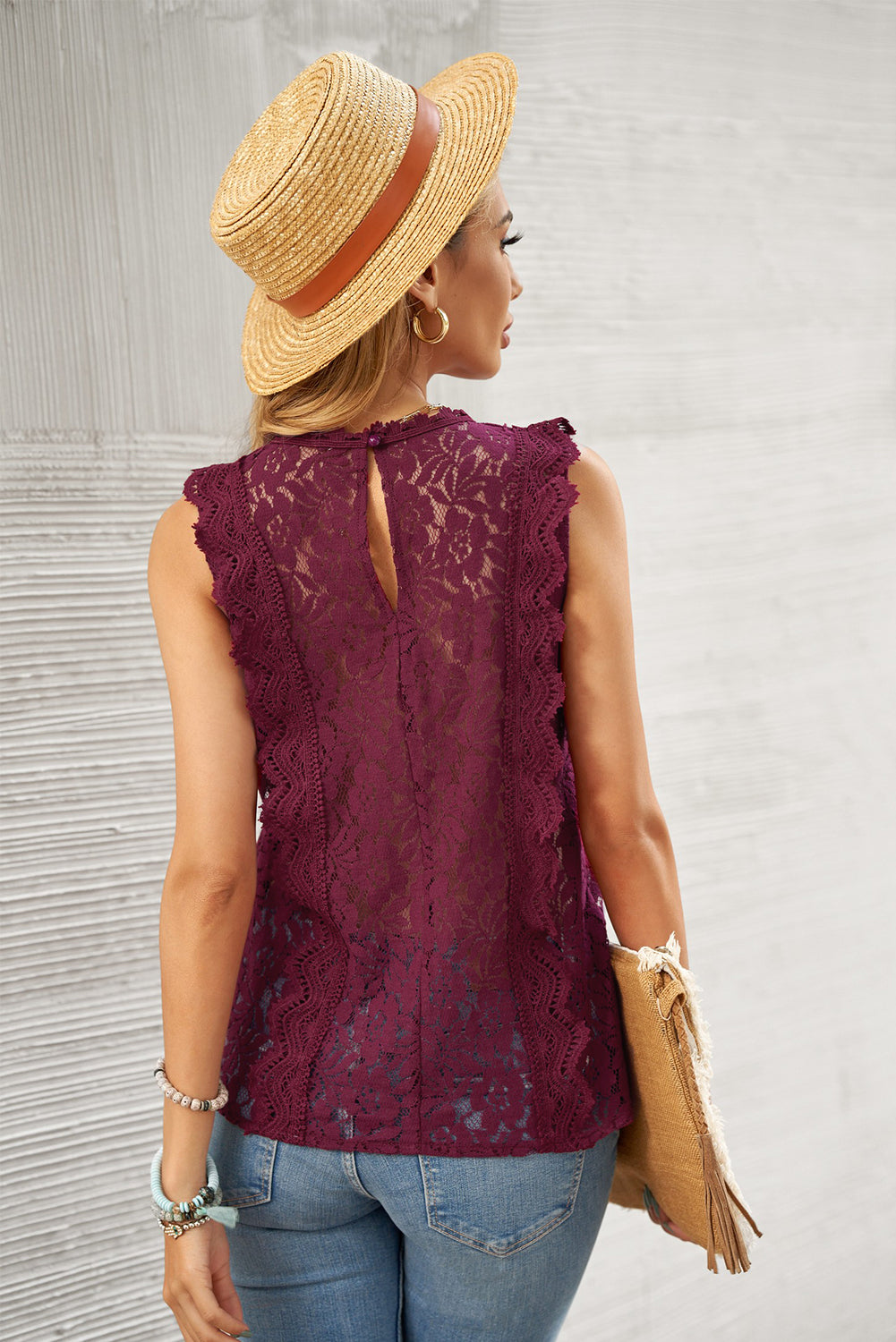 Lace V-Neck Tank