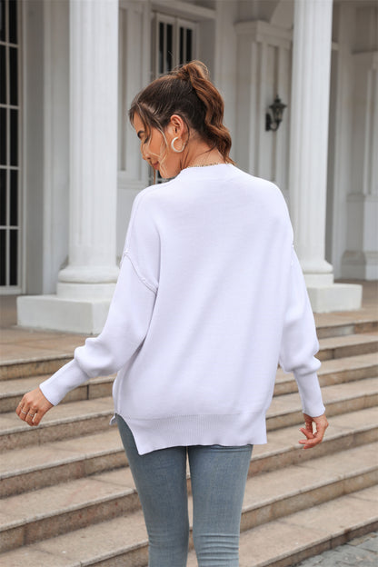 Round Neck Long Sleeve Sweater