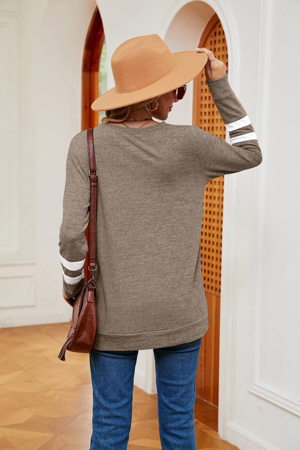 V-Neck Long Sleeve T-Shirt