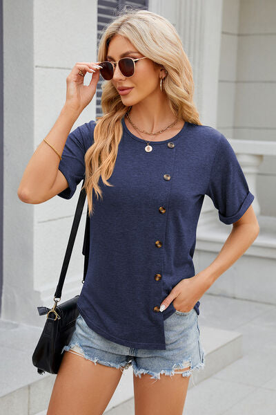 Round Neck Short Sleeve T-Shirt