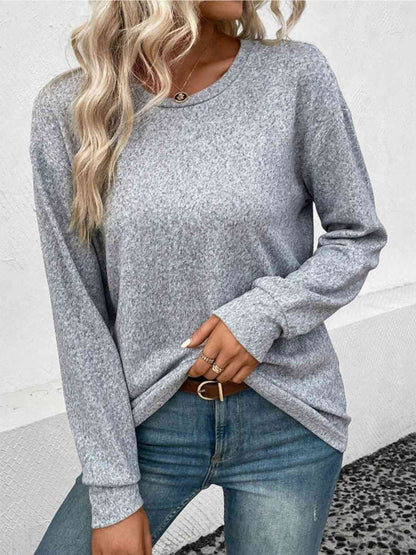 Round Neck Long Sleeve T-Shirt