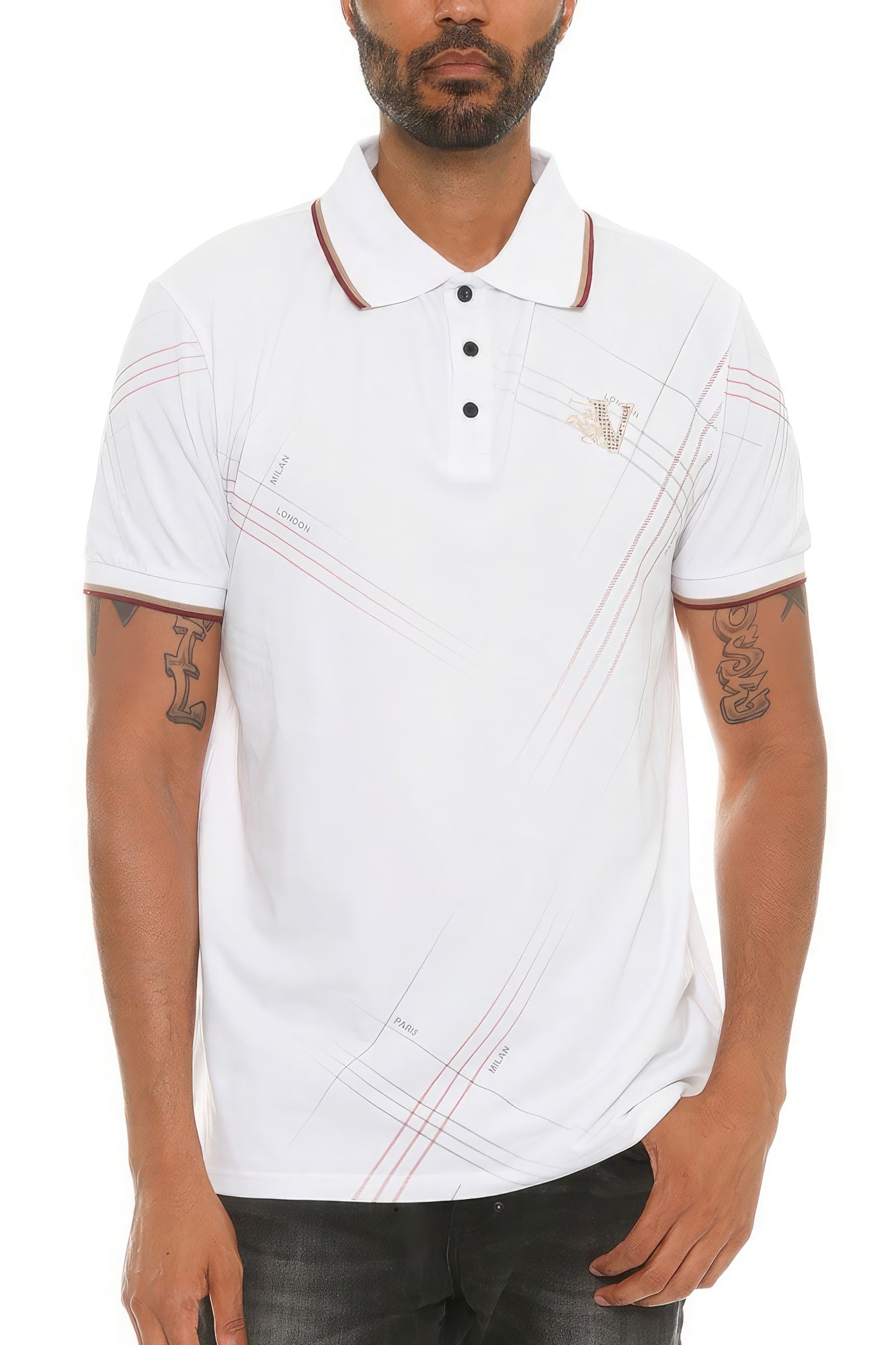 Men's short sleeve polo shirt