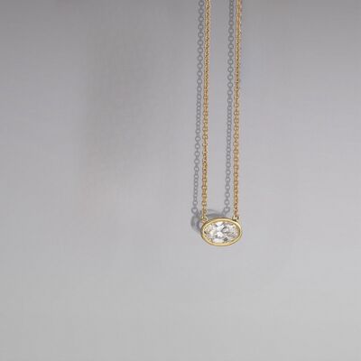 18K Gold-Plated Stainless Steel Pendant Necklace