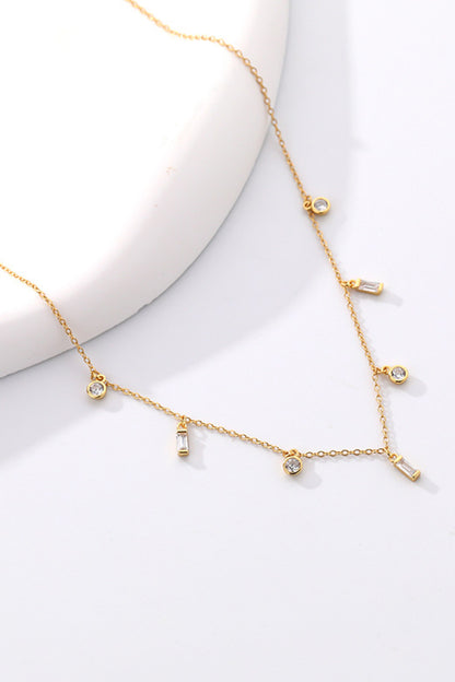 18K Gold Plated Multi-Charm Chain Necklace